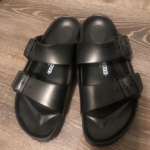Birkenstock Arizona Essentials EVA Black Sandals size Women’s 9, Men 7